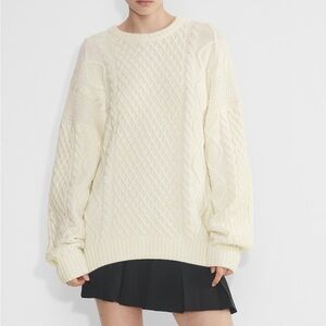 Aritzia Peggy Sweater In “Whisper White”